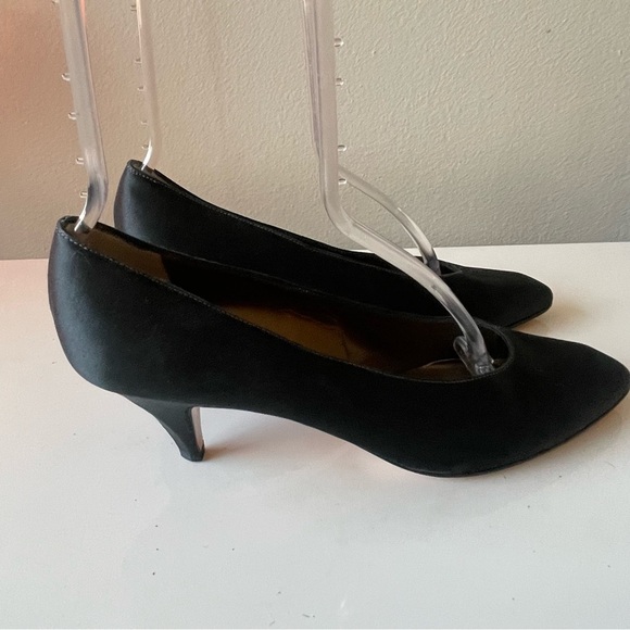 YSL black Satin Pumps size 7.5 - Picture 13 of 13
